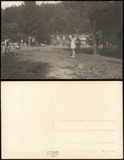 Ansichtskarte  Waldbad - Jungen beim Ballspiel 1928