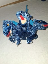 Folkmanis handpuppe -  Three Headed Dragon - Blue - gebraucht