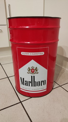 Marlboro blechtonne werbung - blechtonne,