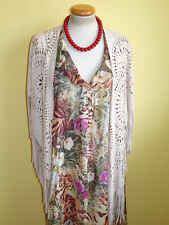 Poncho Himmelblau mit Lasercut