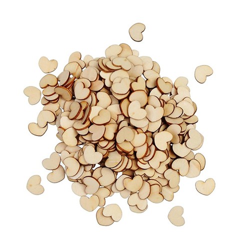 Holzherzen 12x15mm streudeko - 12x15mm,
