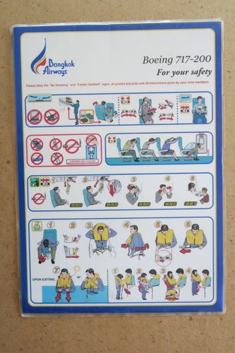 Safety card bangkok airways - bangkok,