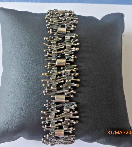 830er silber breites armband - 830er,