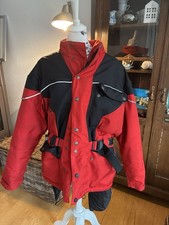 Motorradjacke, Textil, XL, Polo, Tourenjacke, Protektoren, rot-schwarz.