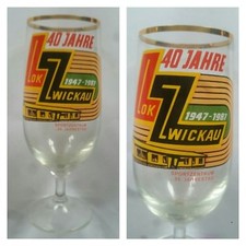 G562 GLAS BSG LOK ZWICKAU DFV DFB Fussball FSV Ultras Sport DDR Oberliga H16cm