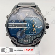 Diesel DZ7331 Mr. Daddy Gunmetal Rostfreier Stahl Blaues Zifferblatt Herrenuhr