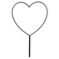 Metall Herz Fensterdekoration Outdoor Dekoherz Herz schwarz 1 Stk Ø 51 cm