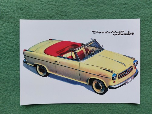 Postkarte borgward isabella - borgward,
