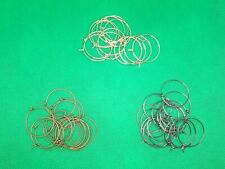 Glasmarkierer Rohling Weinglas Marker Creolen Ohrschmuck Charm Ringe silber