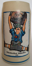 Bierkrug Oktoberfest 1985 München offizieller Jahrgangskrug Wiesenkrug NEU TOP