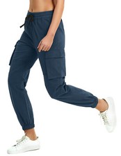 Damen Cargo Jogger Hose Outdoor Sporthose Trainingshose Freizeithose Laufhose