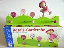 SELECTA 2211 KINDER HOLZ GARDEROBE ROSALI WOOD COAT HOOK BOARD CHILDREN NEU NEW