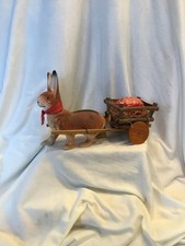 Antikes Oster Hasen Gespann