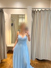 Abschlussballkleid Hellblau