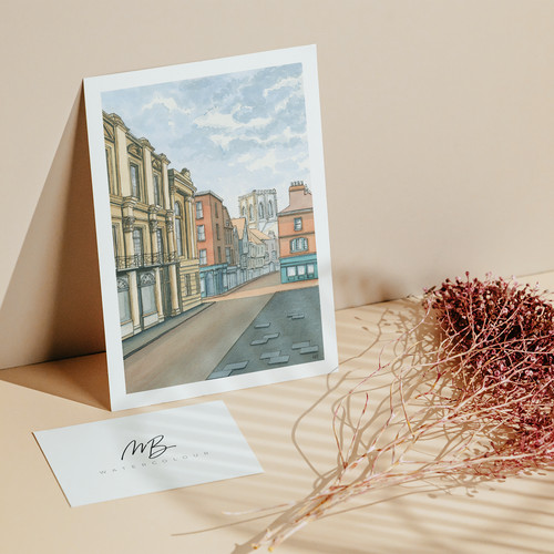 York stonegate aquarell - york,
