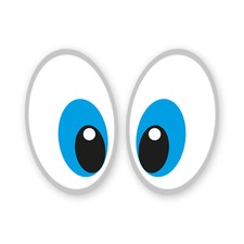 Aufkleber Augen-Paar für