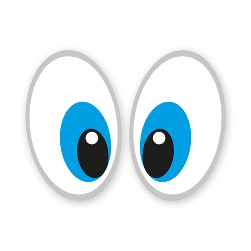 Aufkleber augen paar - augen-paar, für