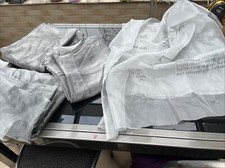 Dekostoff Grau Organza Karneval 