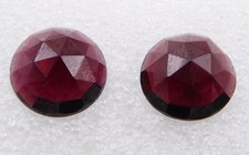 12 MM Natürlich Granat Rund Rose Schnitt Lose Edelstein für Schmuck Herstellung