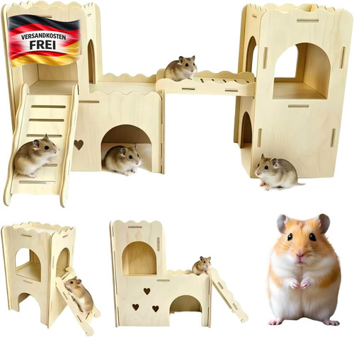 Holz hamsterhaus mit - mit, rampe