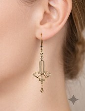 Ohrringe HELENA Messing Bronze