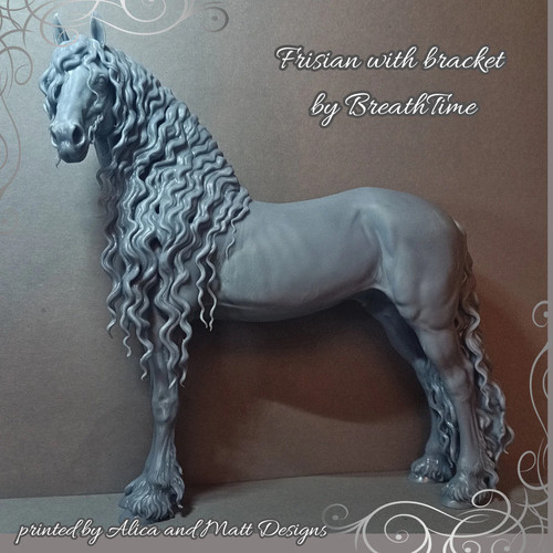 Frisian with briddle