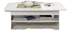 Couchtisch Pinie weiss, 1 Ablageboden