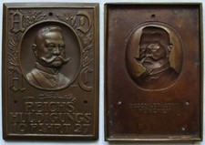 seltene ADAC Bronze Plakette von Hindenburg Reichshuldigungsfahrt 1927 (140222)