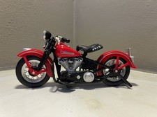 Harley-Davidson Modellmotorrad – Maisto – Rot/Schwarz – ca. 12 cm Sammlerstück