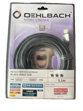 Black Magic 510 HDMI-Kabel 5,1 m – 4K 3D Ultra HD PS4 High Speed