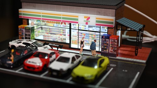 Diorama parkplatz modell - 1:64,
