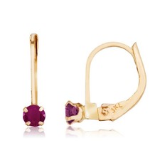 LXR 14k Gelbgold Petite Rubin