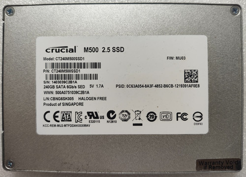 Crucial m500 ssd - crucial,