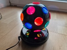 Diskokugel Tischlampe buntes Licht Party Deko rotierend Vintage 90er