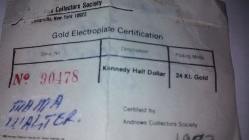 Kennedy half dollar karat - kennedy,