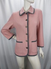 Scheiber Austria Trachtenjacke Damen Hellrosa Wolle 3/4-Ärmel Klassisch Gr. 38