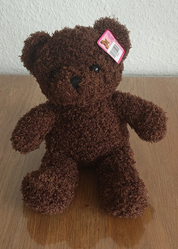 Plüschbär dunkelbraun mit - dunkelbraun,