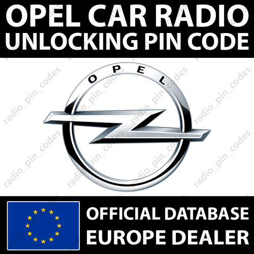 Opel radio pin code touch - pin,