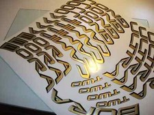 Campagnolo bora gold decal set - gold,