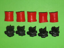 Timpo Toys   10 Pferde Sattel und Decken für Cowboy Mexikaner  Indianer Figuren