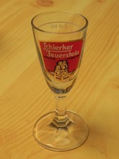 Glas Schnapsglas Schierker Feuerstein 2cl