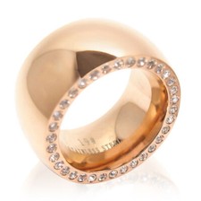 Edelstahlring Damen mit Stein