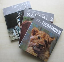 3 Gloria Sammelalben – Jahr 1969 und Jahr 1972 - Tierkinder - Safari - Ins All