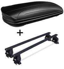 Dachbox VDPMAA320L matt+Dachträger Tema für für Mercedes E W210 4Türer 95-02 Sta