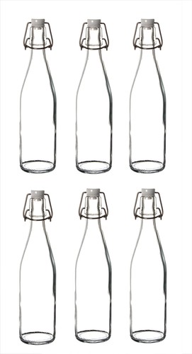 Glasflaschen mit - 6x,