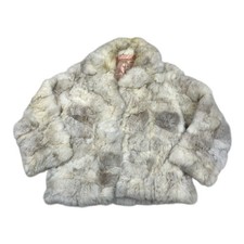 VINTAGE Echtpelzmantel S UK 10