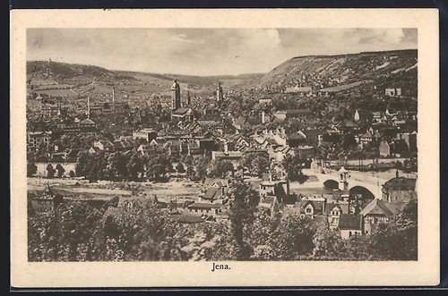 Jena teilansicht mit kirche - mit,