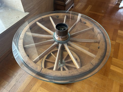 Drehbarer wagenrad tisch mit - drehbarer,
