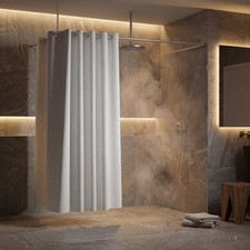 Premium Duschvorhang Weiß