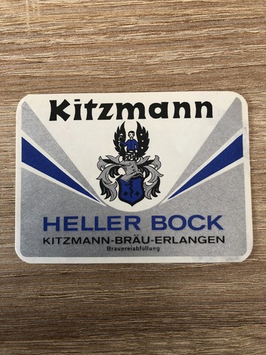 Bieretikett brauerei kitzmann - brauerei,